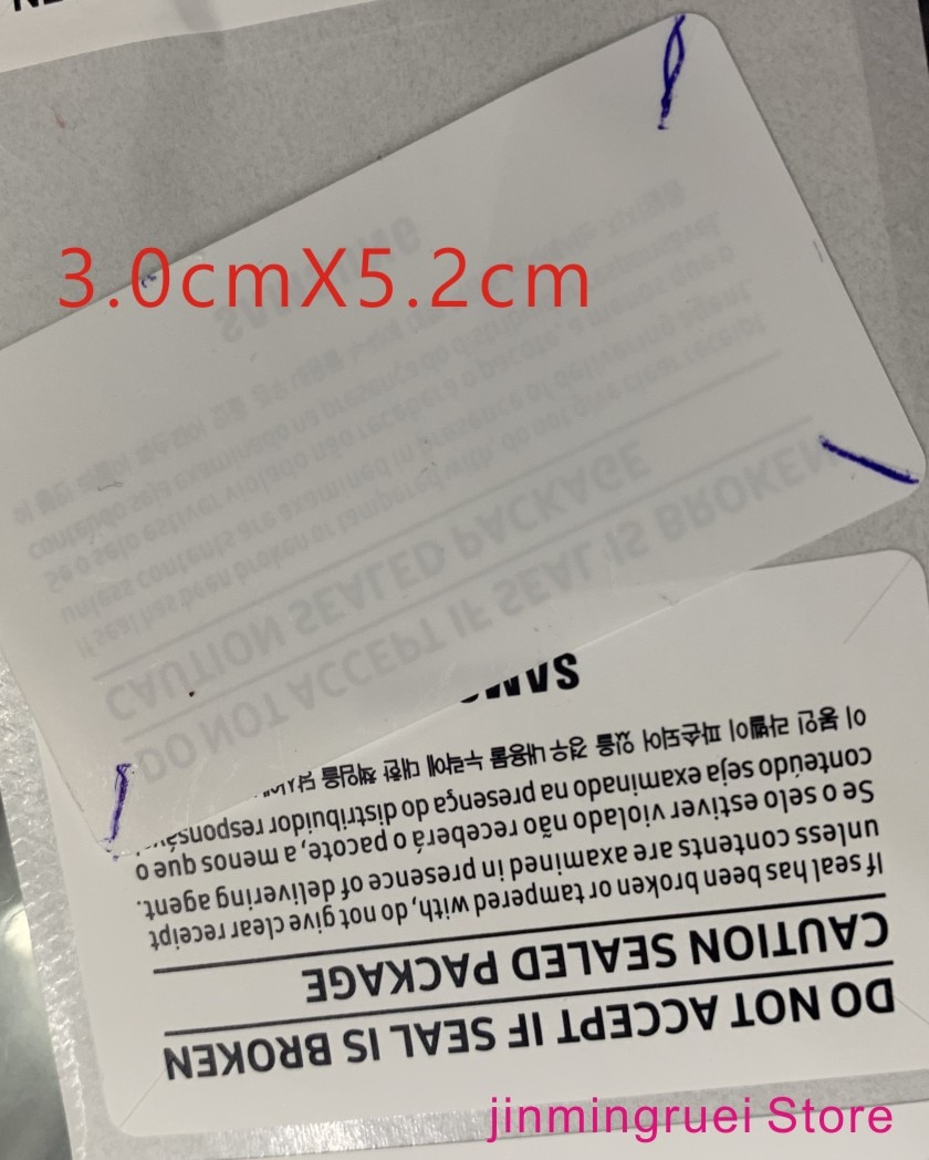 100pcs/lot Phone Package box sealing strip for SAMSUNG Galaxy S20 S20plus s20 ultra S20