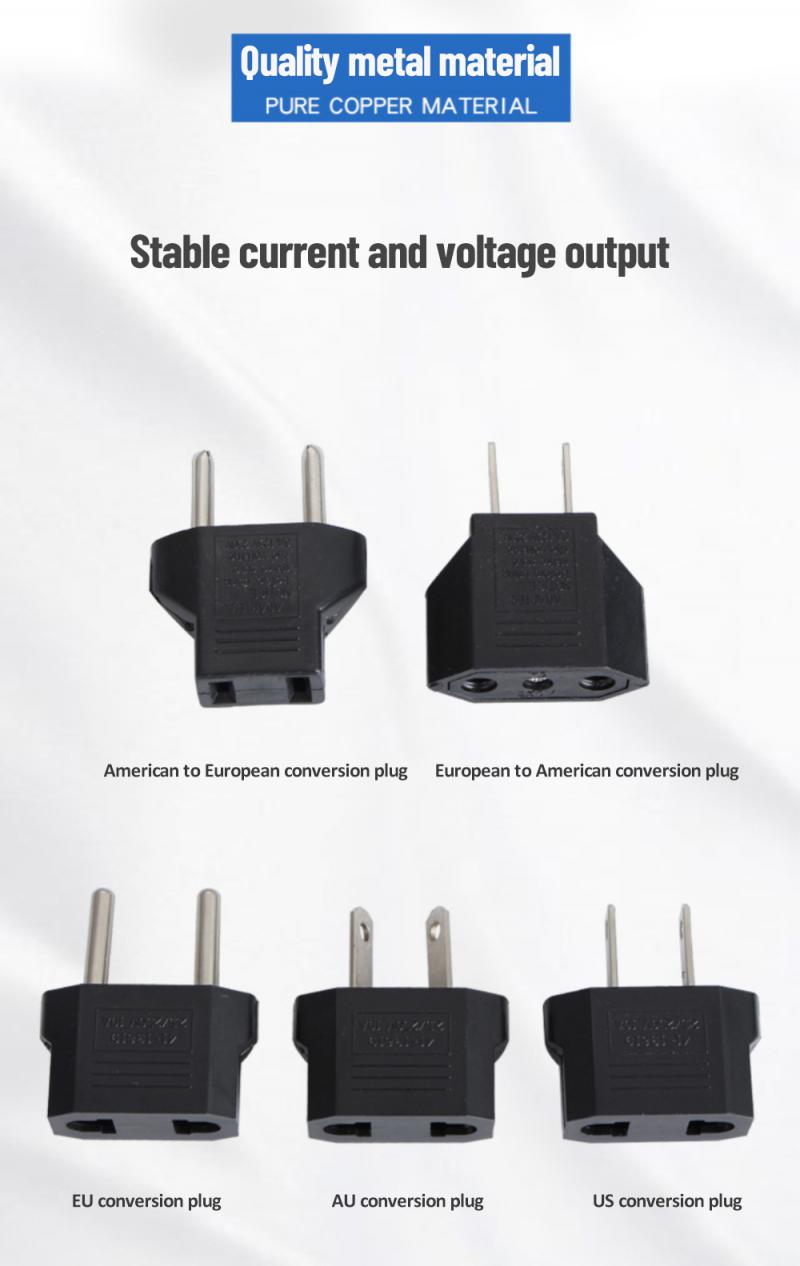 4,0/4,8 mm EU-stekkeradapter EU VS naar Euro US-stekkerconverter Amerikaanse converteraansluiting Reizen Huishoudelijke voedingsadapter
