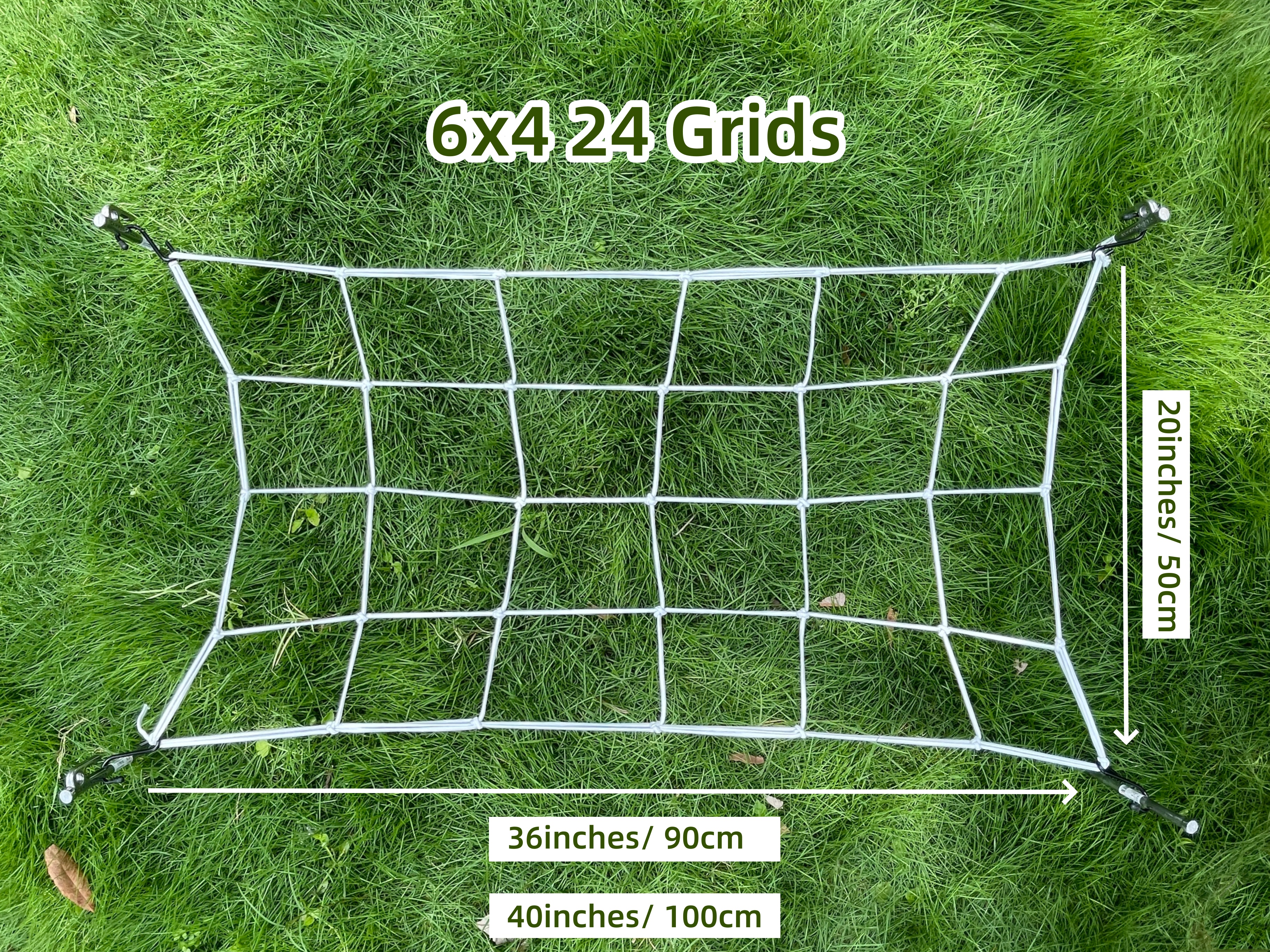 2Stck 4'' Gittergewebe Spaliernetz Pflanzenunterstützung Elastisches ScrOG/LST Netz mit Haken für drinnen wachsen Zelte Kasten Bausatz niedrig betonen Ausbildung: Burgunderrot