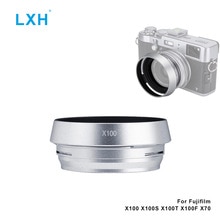 LXH Camera Metalen Zonnekap Camera Schroef 49mm Adapter Ring Voor Fujifilm Fuji X7/X100/X100S/ x100T/X100F Vervangt LH-X100