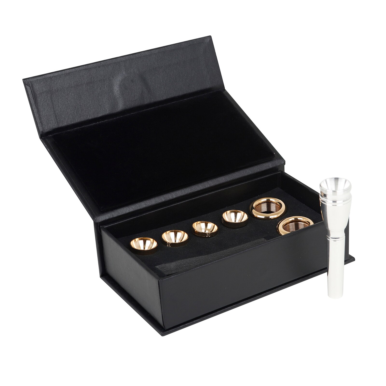 Mosiądz posrebrzany ustnik trąbka zestaw nadaje się robić 3C 2C 2B 3B róg ustnik dla początkujących i profesjonalnych graczy