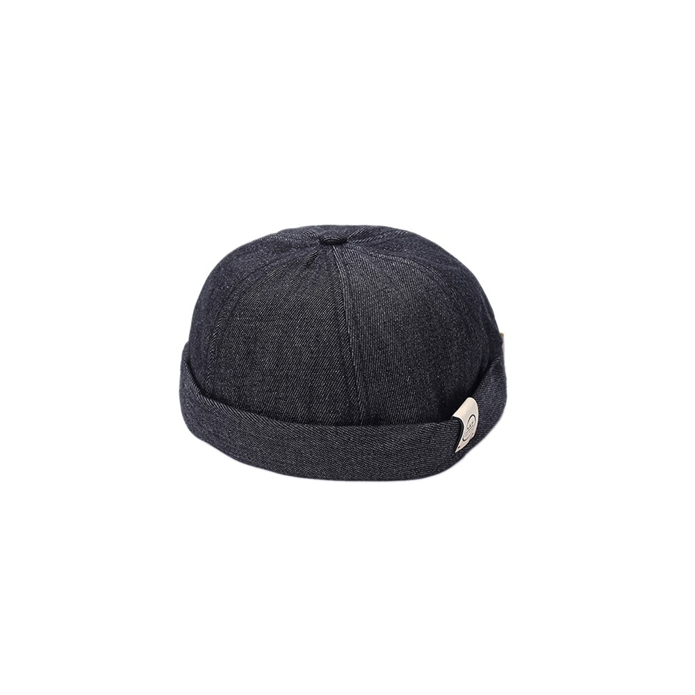 Trendy male alphabet Japanese retro eaves street hooligan melon hat Spring kpop Cap Casual Sailor summer Cotton Dome Solid Hat: 4