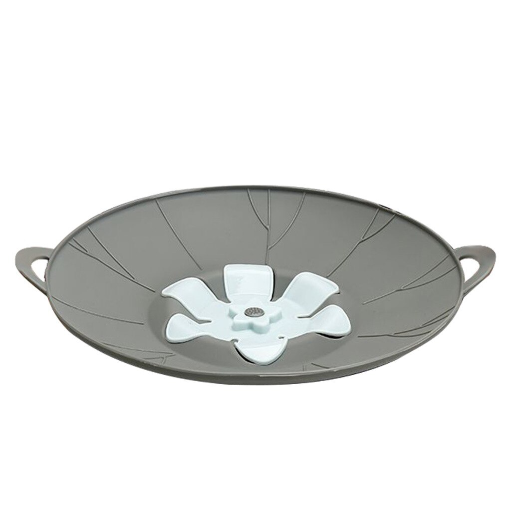Astioiden osat kukka silikoni roisketulppa kattilan kansi vuototulppa kattilan kansi ylivuotoa estävä keittiöväline keittiöön: Harmaa