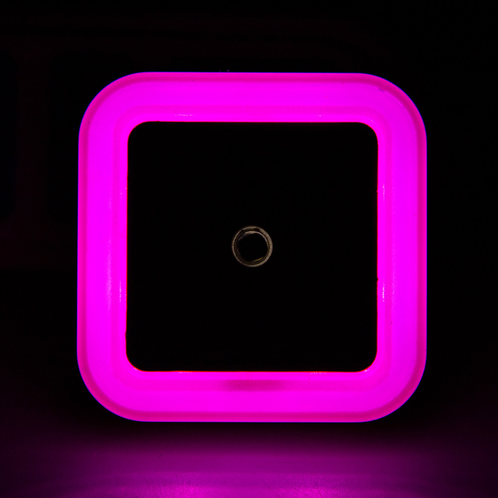 Motion Sensor Led Nachtlampje Vierkante Lamp Voor Kinderen Slaapkamer Mini Smart Night Light Kids Led Lightning Sensor Licht Nacht lamp: Roze / ons