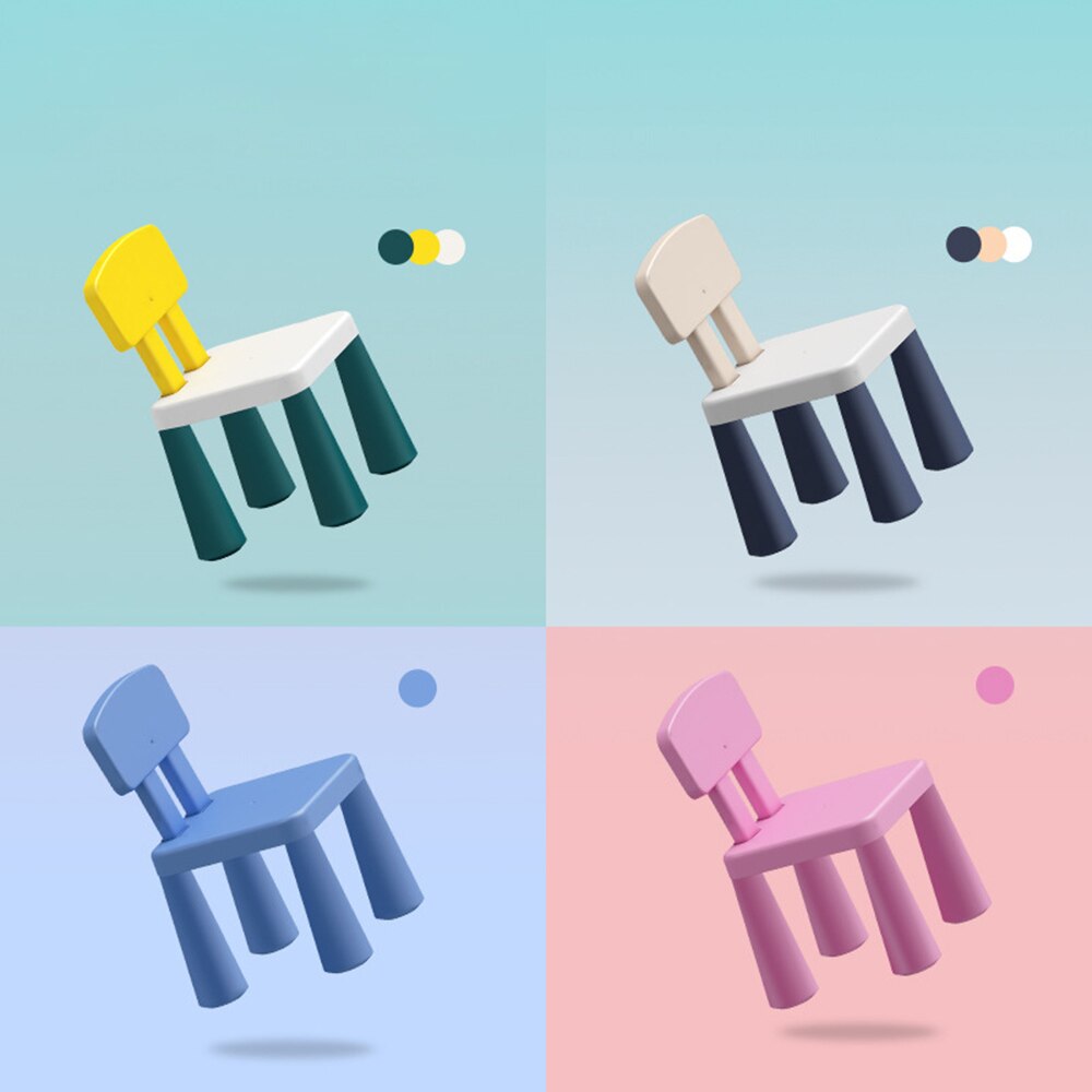 Children's Stool Small Bench Plastic Simple Stool Anti-Skid Kindergarten Stool Thickening Children'S Stool for Shoes Short Stool