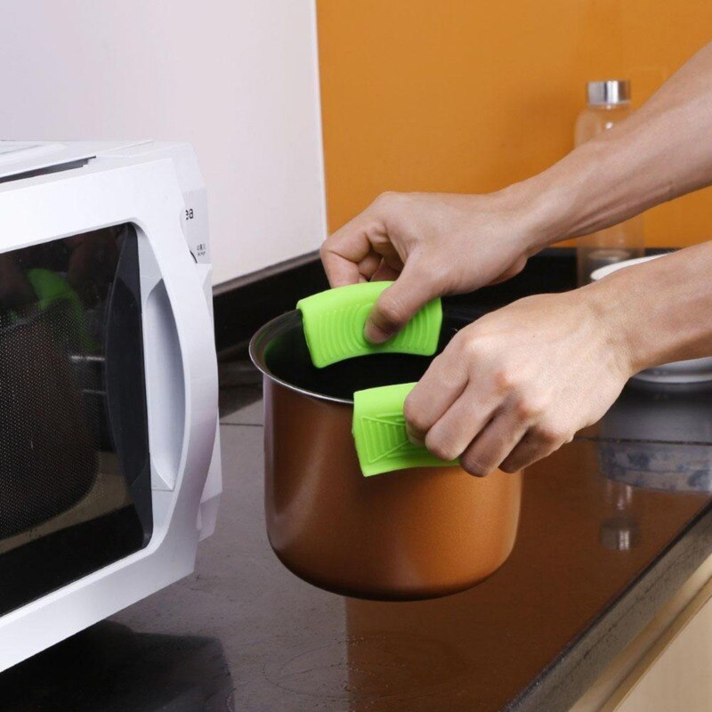 Grip Silicone Pot Holder Sleeve Pot Glove Pan Handle Cover Grip Kitchen Tools