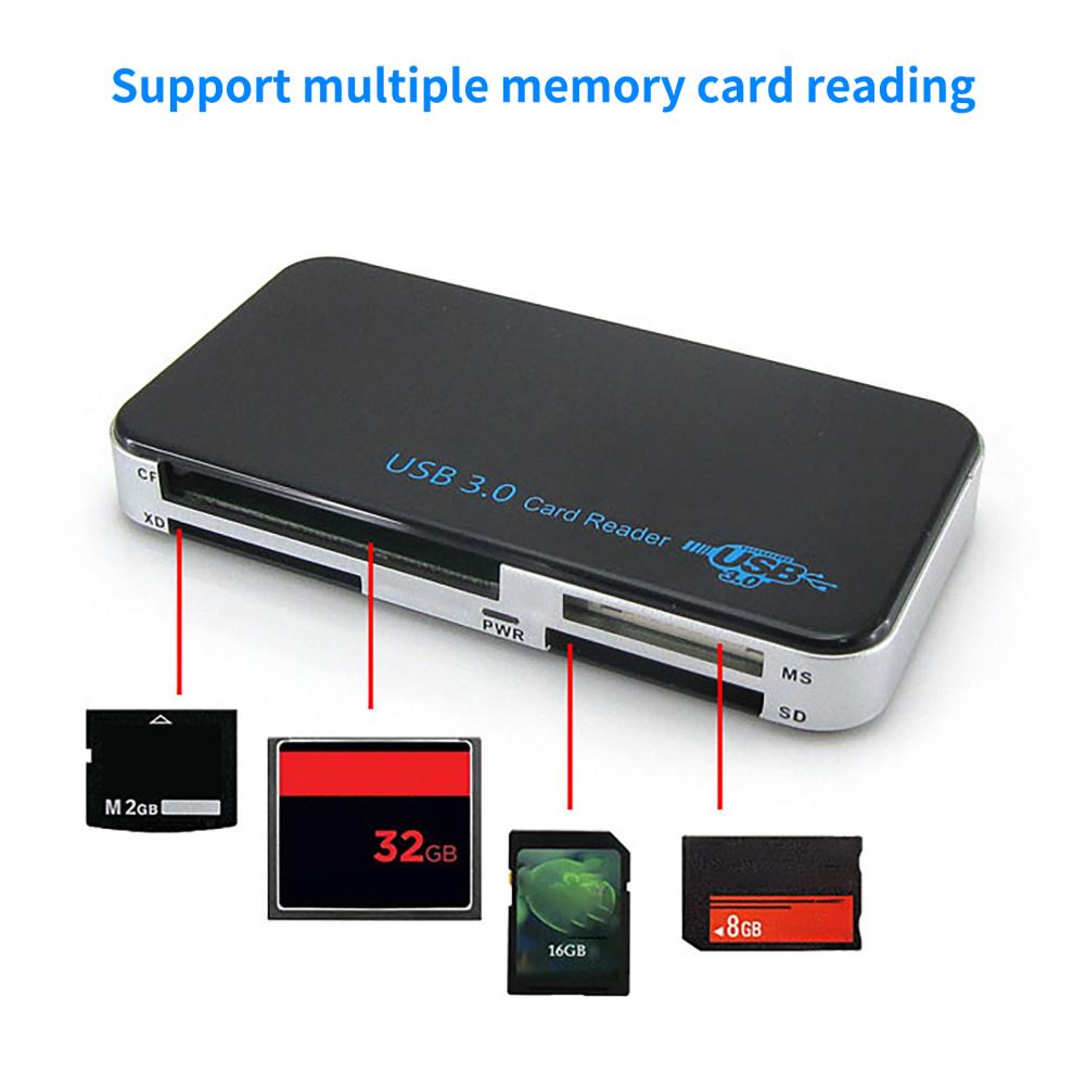 Useful Card Reader Portable Storage Card Reader Driver-free MS CF M2 USB Card Reader for Car USB Card Reader