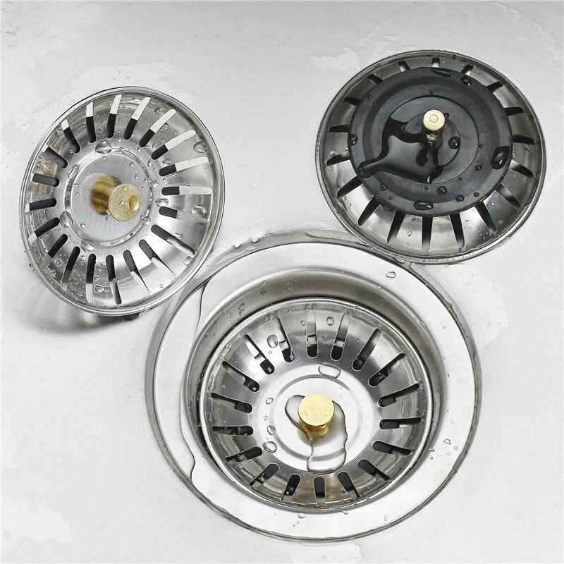 Stainless Steel Kitchen Sink Strainer Stopper Waste Plug Sink Filter Filtre Lavabo Bathroom Hair Catcher Kitchen Supplies