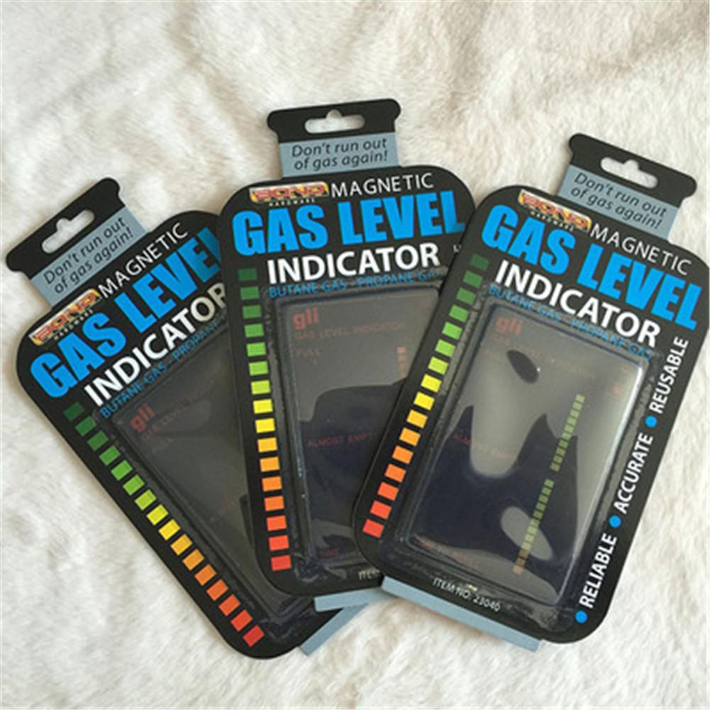 Gas Test Card Magnetic Gas Level Gauge Propane Butane Fuel Tank Level Gauge Test Card Kitchen Tool Accessories