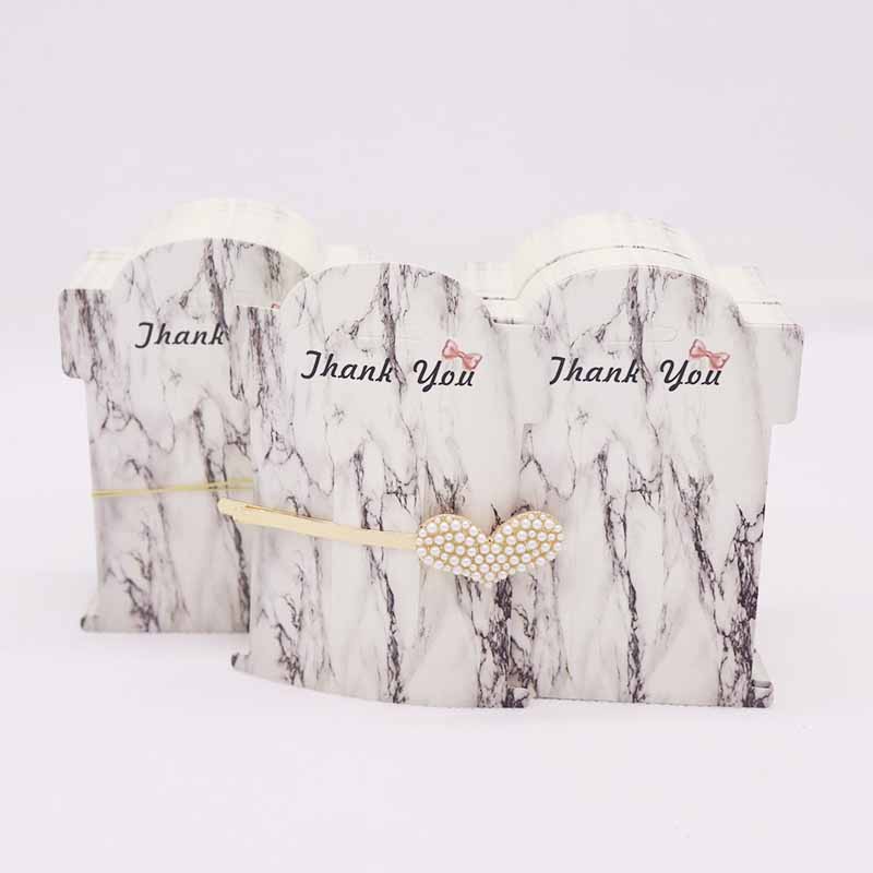 Multiple Marbling Jewelry Display&Packaging Cards Thank You Necklace&Hair Clip&Earring Cards 50pcs/lot: 11x8cm