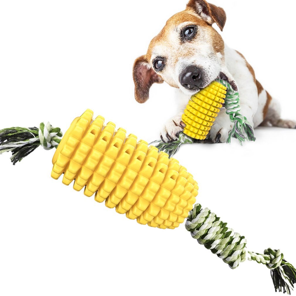 Pet Supplies Dog Toy Corn Molar Stick Resistant Toothbrush Dog Bite Toy With Rope Pet Dog Chewing Toy