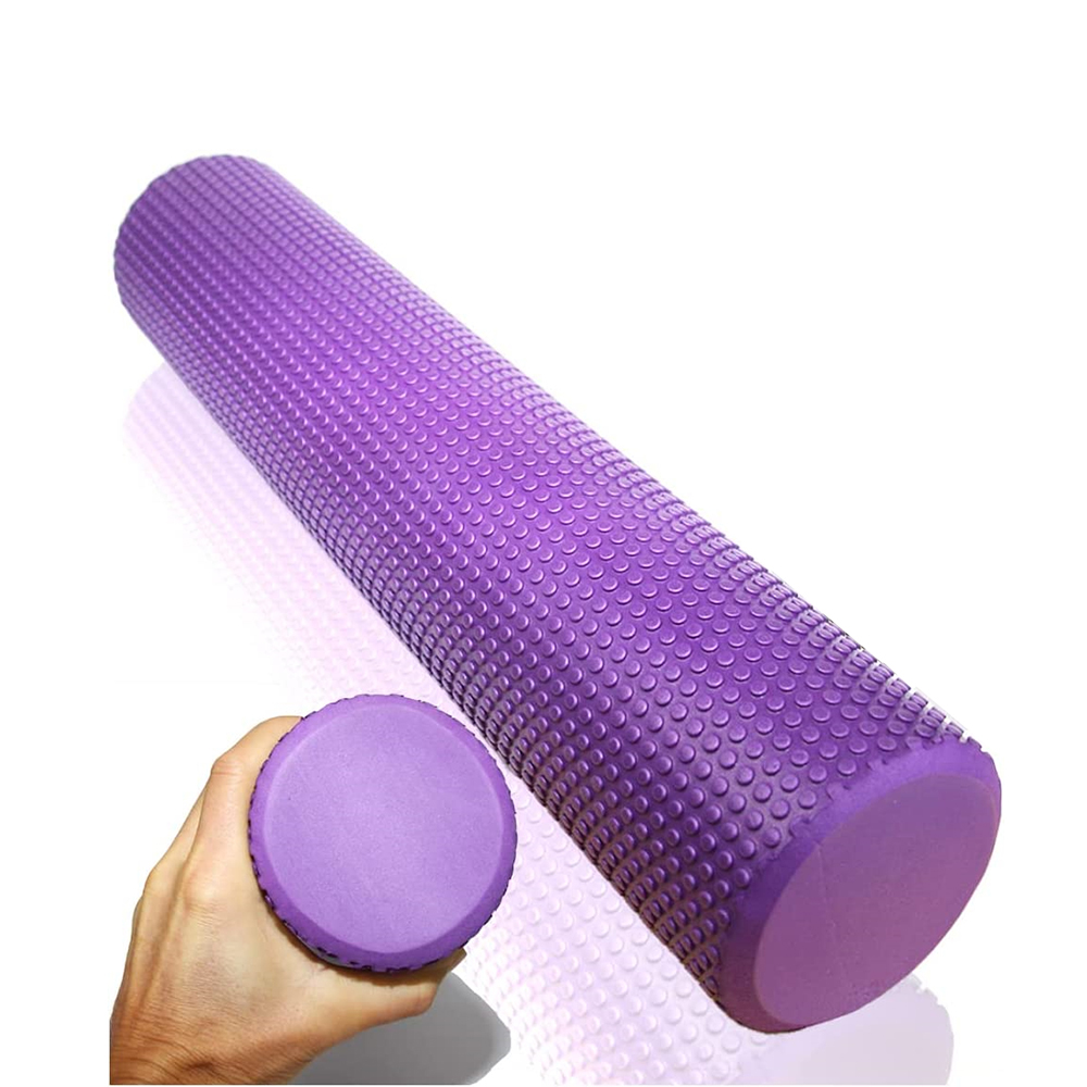 (Color aleatorio enviado) Mini rodillo de espuma para Yoga, rodillo de masaje EVA para Pilates, Fitness, gimnasio, columna de masaje muscular, herramienta de automasaje