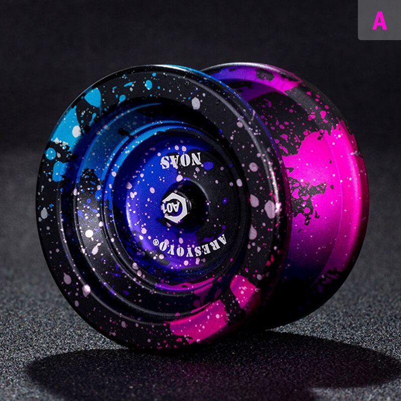 1Pc Metal Aluminium Yoyo Professionele Met 10 Bal Kk Dragende Hoge Snelheid Yoyo: A