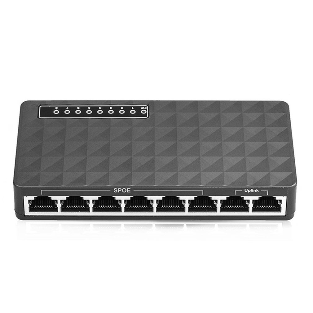 Mini Lan Poe Ethernet Netwerk Desktop Switch 8 Port 10/100Mbps Snelle Hub Network Switch Hub Adapter Hoge prestaties