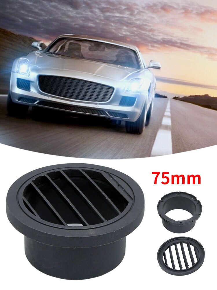 100% Neue Auto Heizung Führung entlüften Auslauf 75MM Langlebige warm Luft entlüften Auslauf Kunststoff Luft Auslauf Für Auto 75mm Warme Luftführung