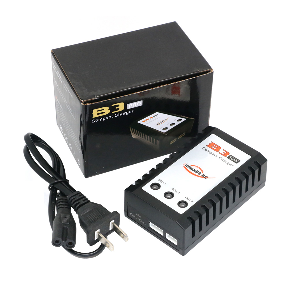 Cargador compacto de batería Lipo IMAX B3 PRO 7,4 V 11,1 V 2S 3S 110-240V cargador de fuente de alimentación Lipo enchufe de la UE para piezas de helicóptero RC