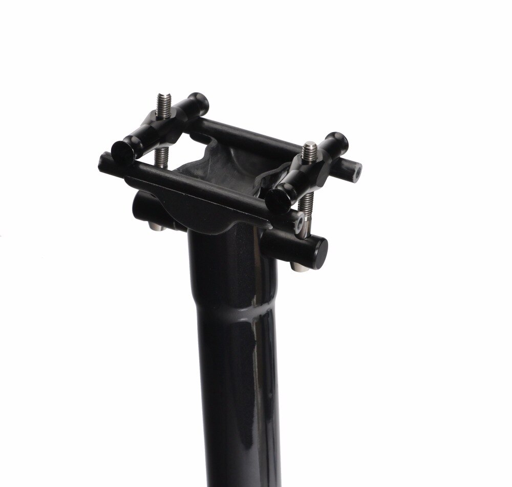 Lätt kolfiber mtb cykelstolpe vägcykelstolpe 31.6/27.2/30.8*350/400mm med titanskruvar och blank