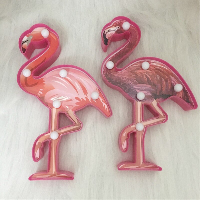 Total sød dyrestil batteri natlampe 3d alpaca enhjørning flamingo boligindretning bordlampe sengelampe belysning børn led lys