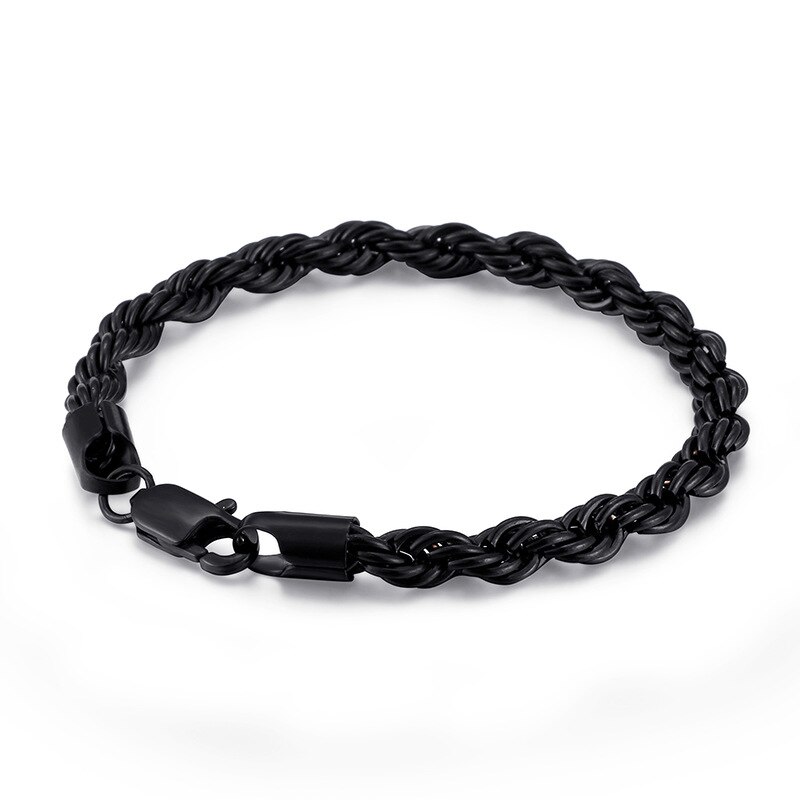 Chain Bracelets Men Women Braided Link Chain Bracelets Jewelry