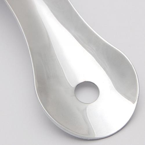 Stålpläterad metall skohorn skosked sko horn lyftare 7 1/2 ''