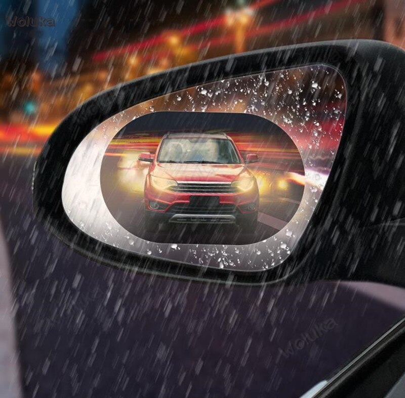 Miroir de rétroviseur de voiture universel | Film imperméable à la pluie autocollant de voiture, miroir Nano Film antibrouillard étanche CD50 Q02