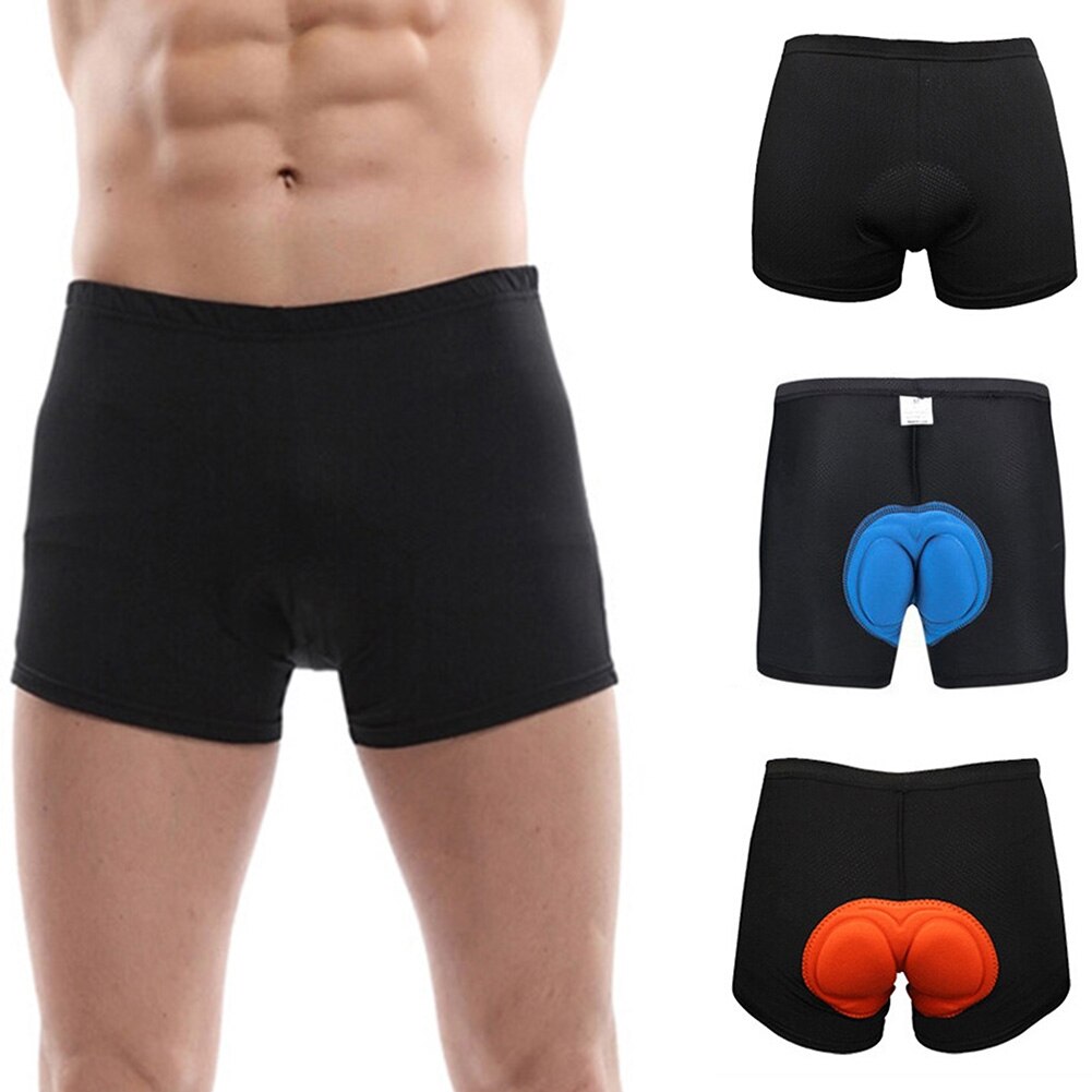 Men Thickened Sponge Cycling Shorts Comfortable Underwear Sponge Gel 3D Padded Bike Short Pants FOU99