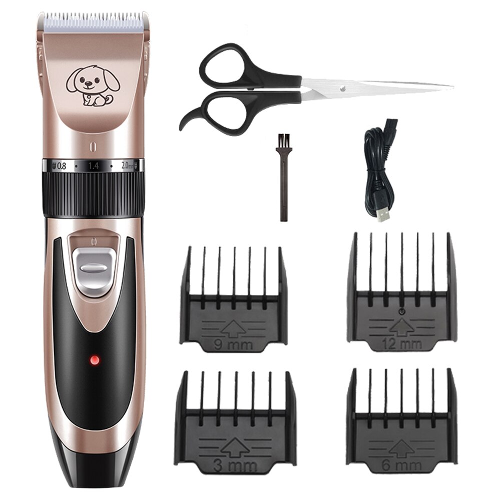 Dyrepleje klipper genopladeligt hundehårtrimmer katteklippemaskine kattehundhårtrimmer grooming cutter: B