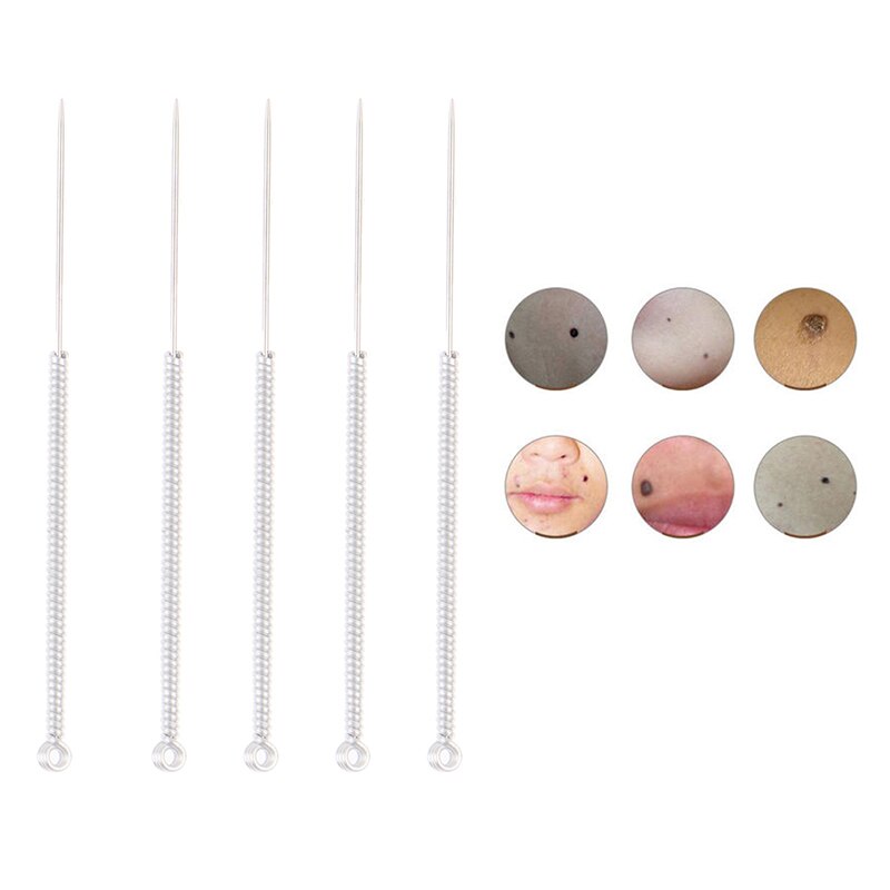 Set van 4/5 stuks mee-eter comedonen acne puistjes mee-eter verwijderaar gereedschap naalden gezicht poriën reiniger lepel voor gezichtshuidverzorging gereedschap: G