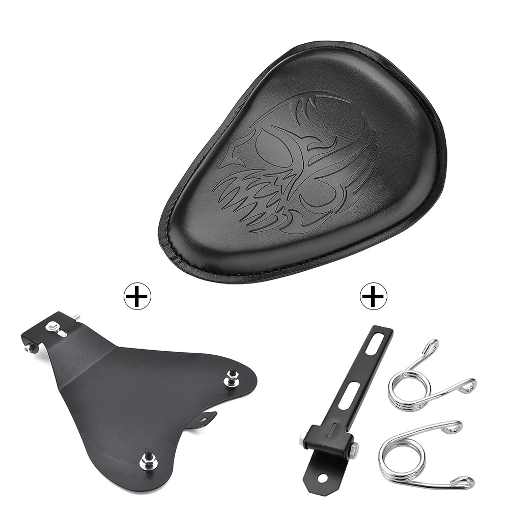 Für Harley/ Sportster 48 XL883 XL1200 Motorrad Solo Sitz fahrer Grundplatte Frühjahr sitz Pad Sattel halterung Für Bobber Zerhacker: eins einstellen Nein3