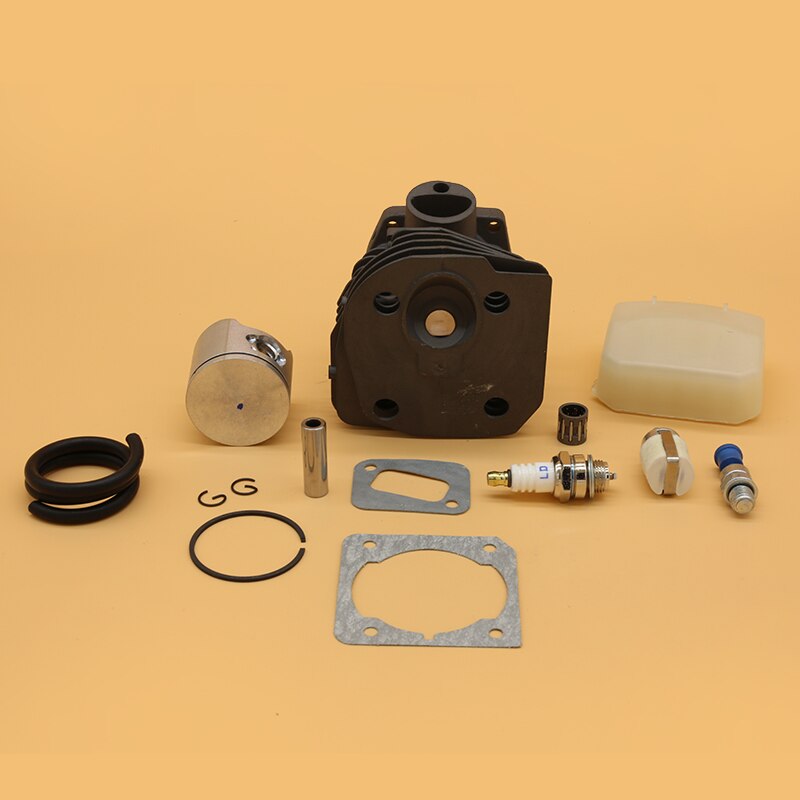 44mm cylinder stempel leje luftfilter pakningssæt til husqvarna 350 jonsered 2150 2152 2153 2149 motorsave reservedele