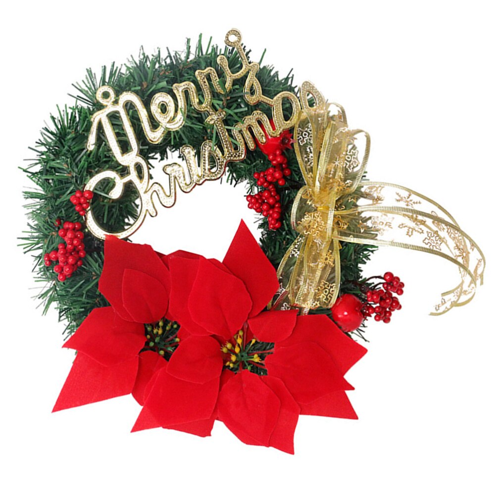 1pc xmas guirlande dekorativ krans fest krans pynt julepynt