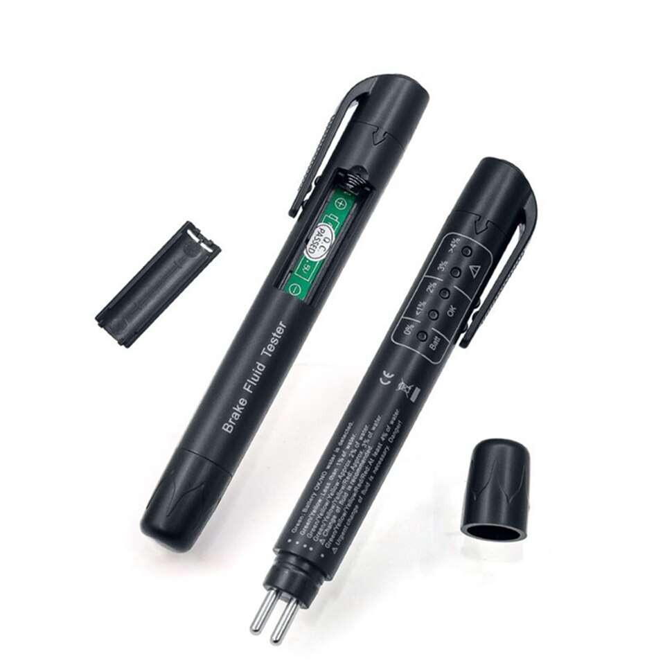 Auto Liquid testing Brake Fluid Tester TPMS 2 IN1 pen 5 LED indicator display mini electronic pen brake fluid tester