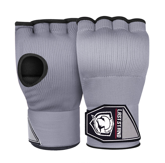 Boksen Hand Wrap Binnenhandschoenen Half Vinger Gel Bokshandschoen voor Muay Thai MMA Kickboksen Vechtsporten Ponsen Snelheidszak Training: Light Grey