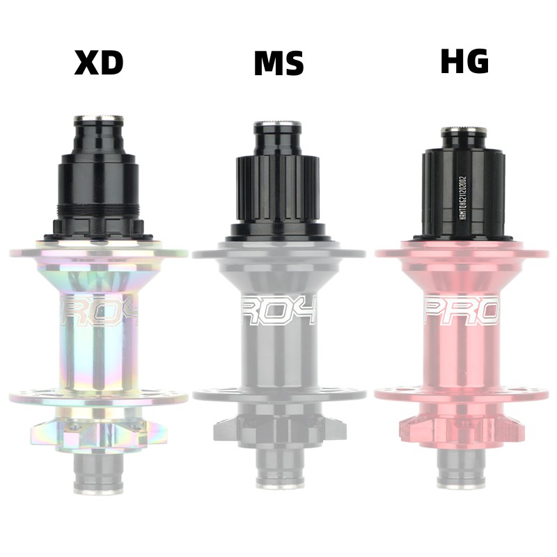 HASSNS PRO7 Mtb Cube XD MS Micro Spline Adapter Freehub QR/THRU Cap 8/9/10/11/12 Speed Bushing