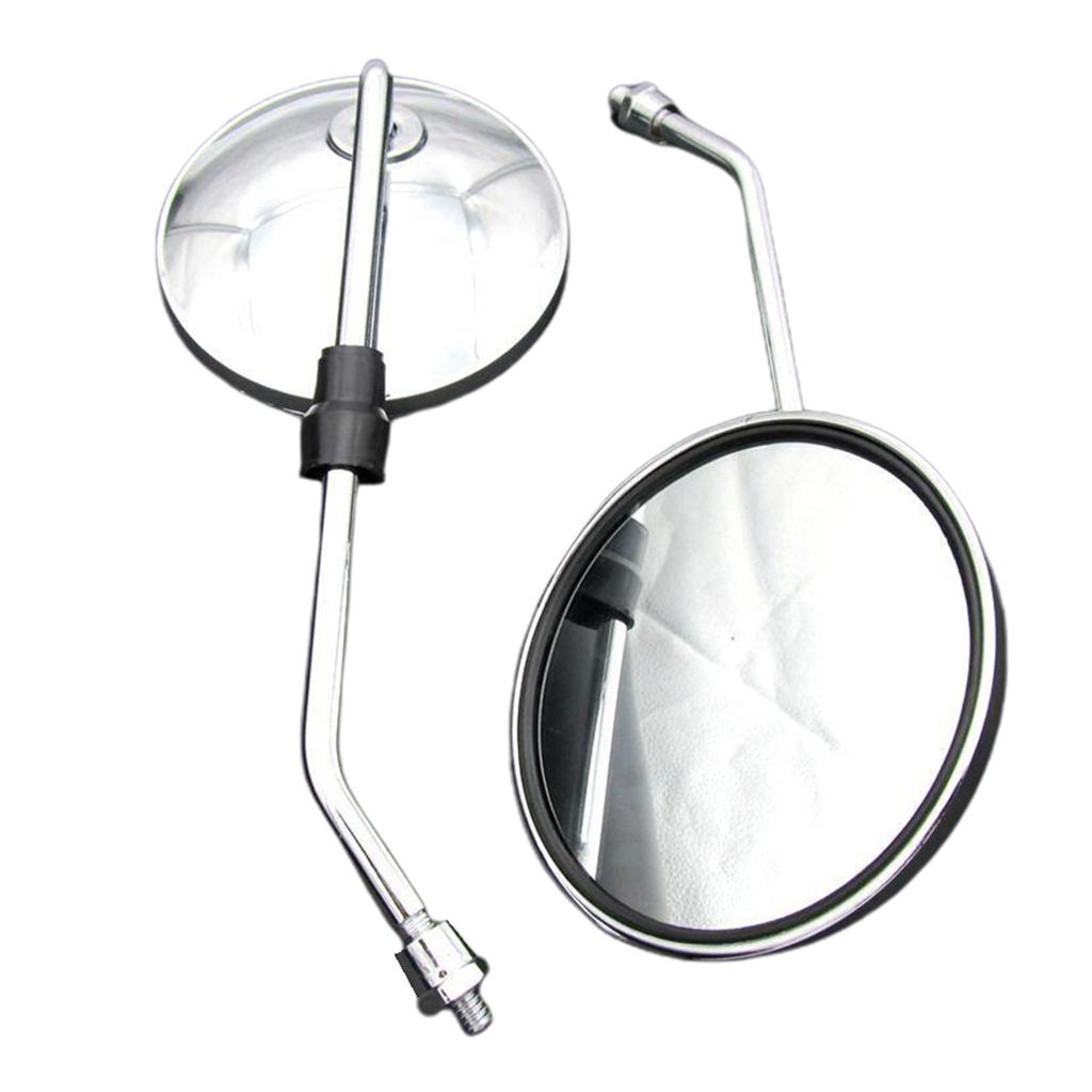 Motorspiegels Universele 8 mm ronde motorfiets achteruitkijkspiegels Stuur voor mountainbike crossmotor ATV
