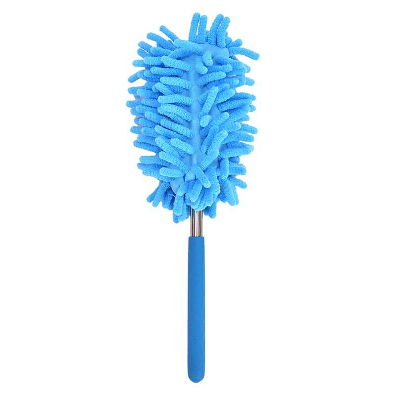 1pc Colorful Cleaning Tools Brush Dust Cleaner Books Cleaning Adjustable Stretch Extend Duster Household Dusting Brush: Blue