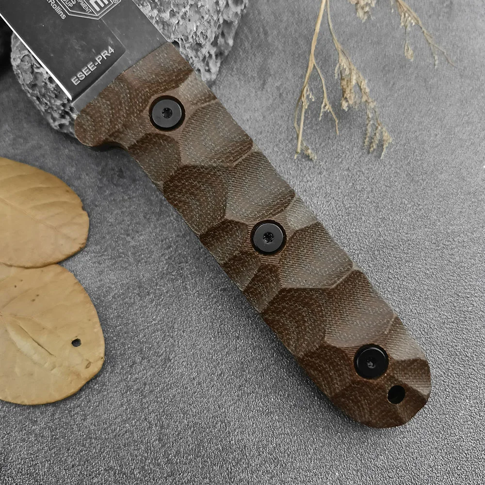 ESEE PR4 couteau à lame fixe polyvalent cuisine utilitaire ménager couteau droit lame en acier D2 manche en chanvre couteau à fruits EDC