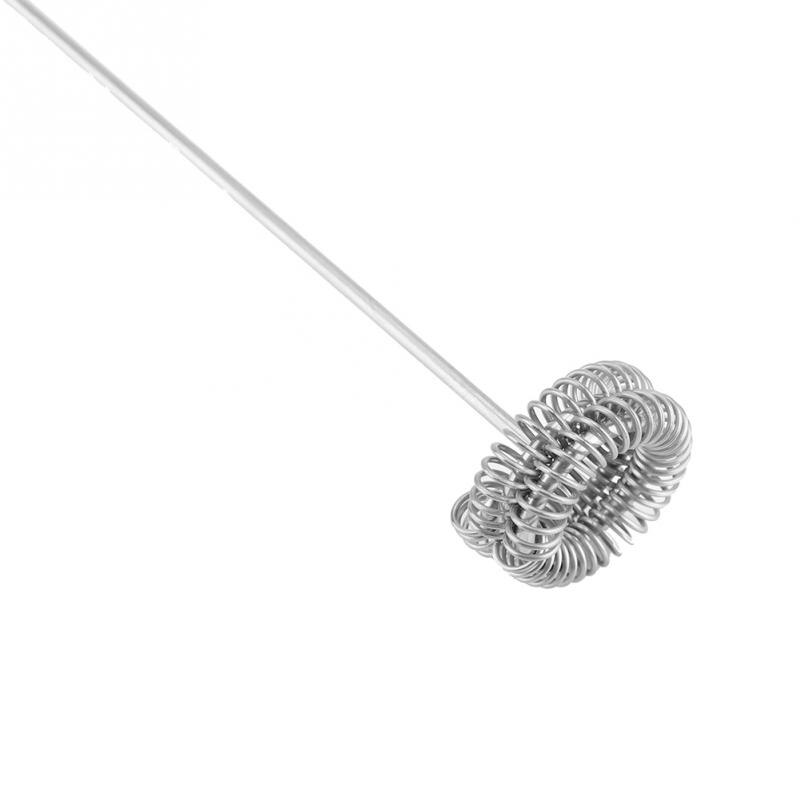 Handheld Electric Milk Frother Coffee Foam Maker with Stainless Steel Spring Whisks Stirrers