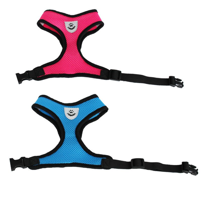 Kat hond verstelbaar harnas vest wandellijn riem voor puppy honden halsband polyester mesh harnas voor kleine middelgrote hond kat huisdier