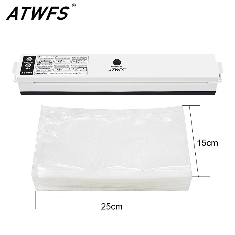 Atwfs Beste Food Vacuum Sealer Saver Verpakking Verpakking Zakken Sluitmachine Verpakker 100 Stks/partij Vacuümzak