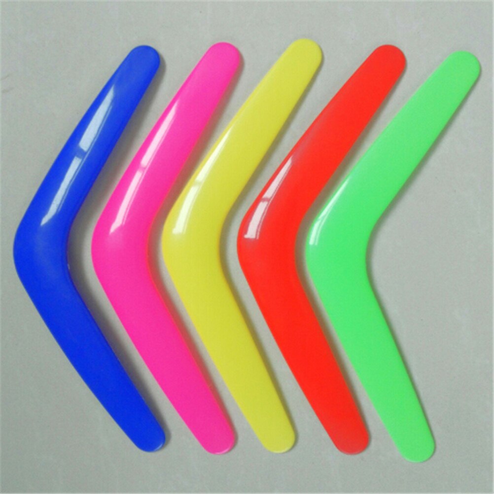 V Vorm Boomerang Handgemaakte Plastic Outdoor Fun Sport Lichtgevende Outdoor Park Speciale Vliegende Speelgoed Vliegende Schijf Vliegende Schotel