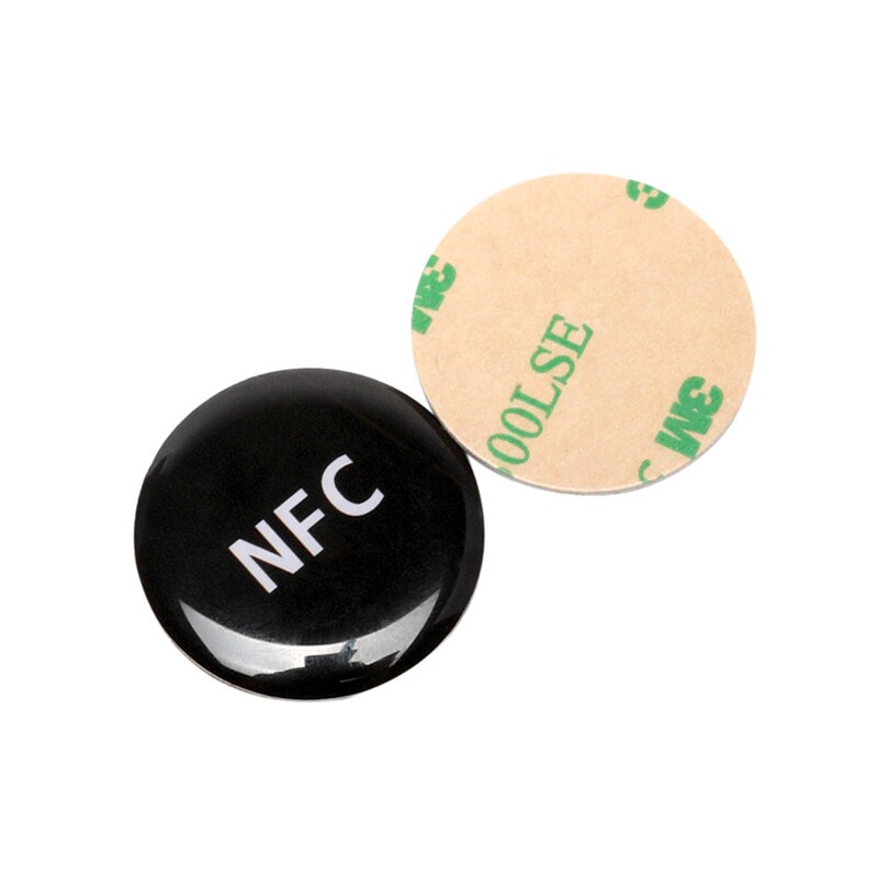 5 stück 144 Byte 13,56 MHZ Durchmesser 30mm Anti Metall NFC Ntag213 Epoxid Etiketten/Aufkleber Alle praktisch sozialen Teilen OneHop Schild