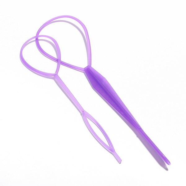 Magic Hair Styling Set Hair Pin Bun Maker Hair Braiding Twist Styling Tool Centipede Braids and Double Hook Plates Tool: 04