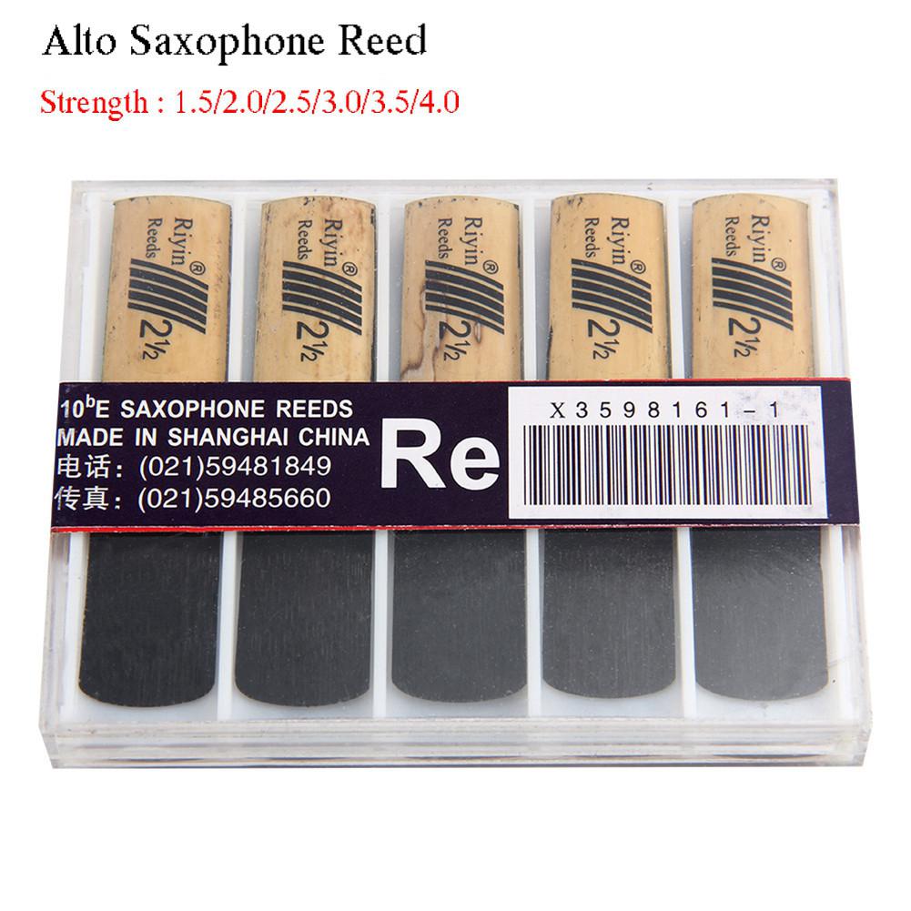 10Pcs Saxofoon Riet Set Met Sterkte 1.5/2.0/2.5/3.0/3.5/4.0 Voor Alto sax Reed Instrument Onderdelen Voor Saxofoon