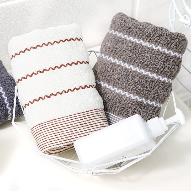 Japanse Stijl Wave Gezicht Handdoek, Puur Katoen Huishoudelijke Zachte En Dikke Badhanddoek, absorberende Voor Mannen En Vrouwen Zonder Lint