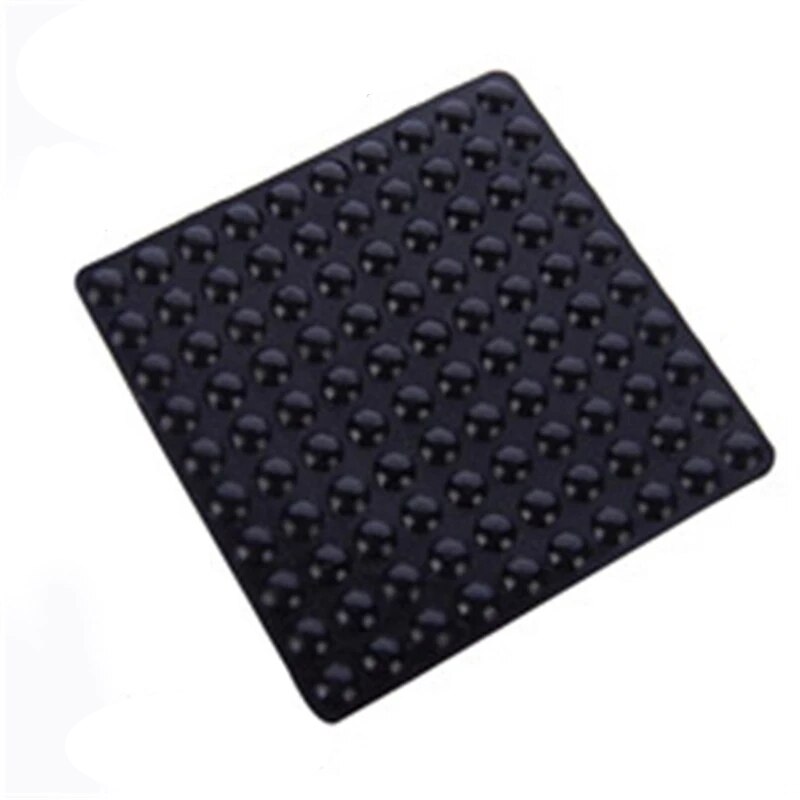 Tampon auto-adhésif, 100 pièces/feuille, toilettes, tiroirs, portes, armoires, Anti-collision, caoutchouc, antidérapant, pieds en Silicone: 01 Black