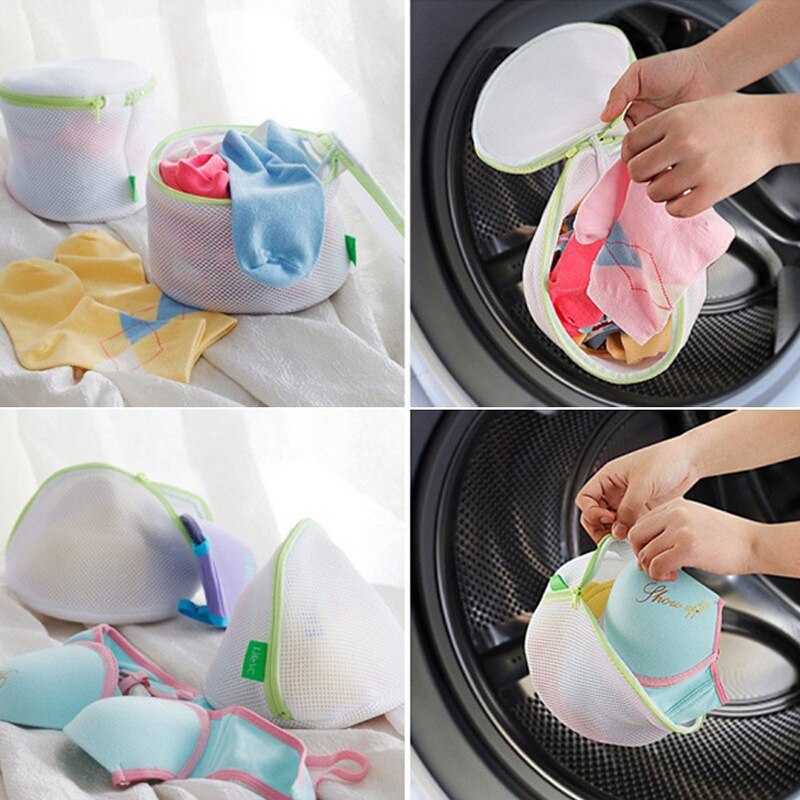 6pcs/set Laundry Bag Drawstring Bra Underwear Products Laundry Bags Useful Mesh Net Bra Wash Bag Zipper Laundry Bag