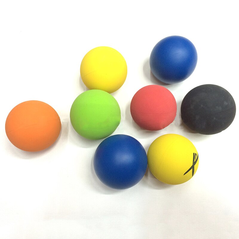 12pcs Random Color Racquetball Balls 5.5cm Rubber Tennis Game Ball 65-70% Rebound Rate for Racquetball Practice Training