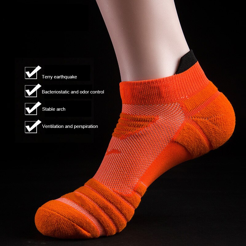 Running Socks Men Basketball Breathable Anti slip Ankle Socks Sport Cycling Walking outdoor sock cotton athletic sock