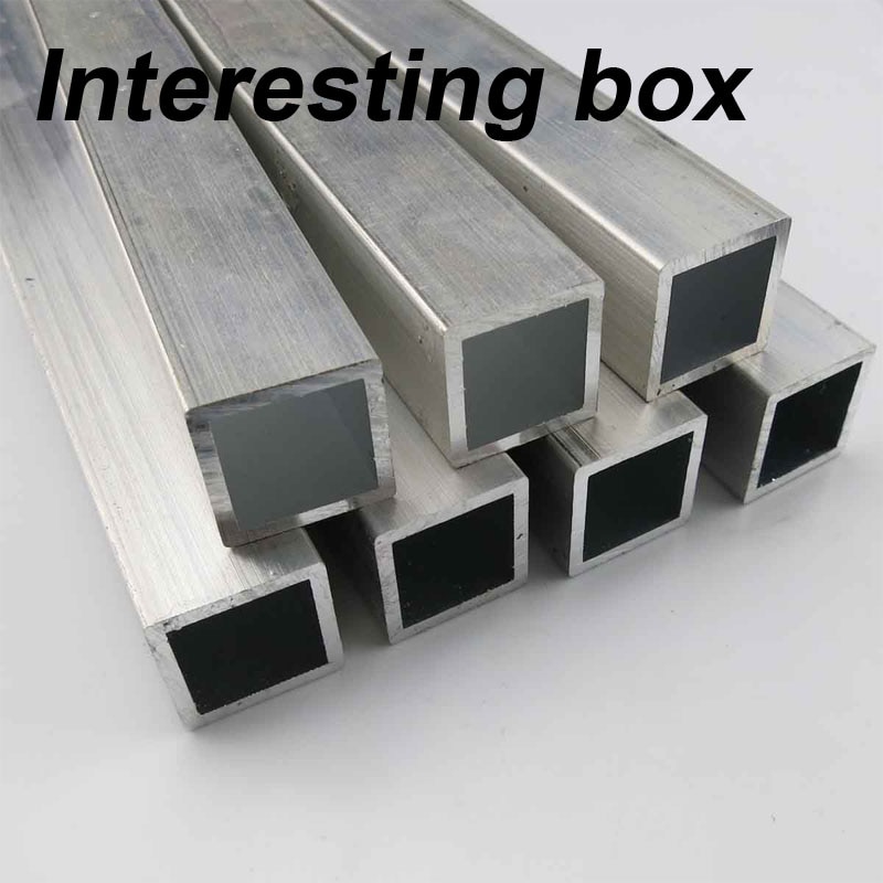 Aluminum square tube DIY remote control boat frame technology production accessories aluminum alloy tube 10 * 10/20 * 20